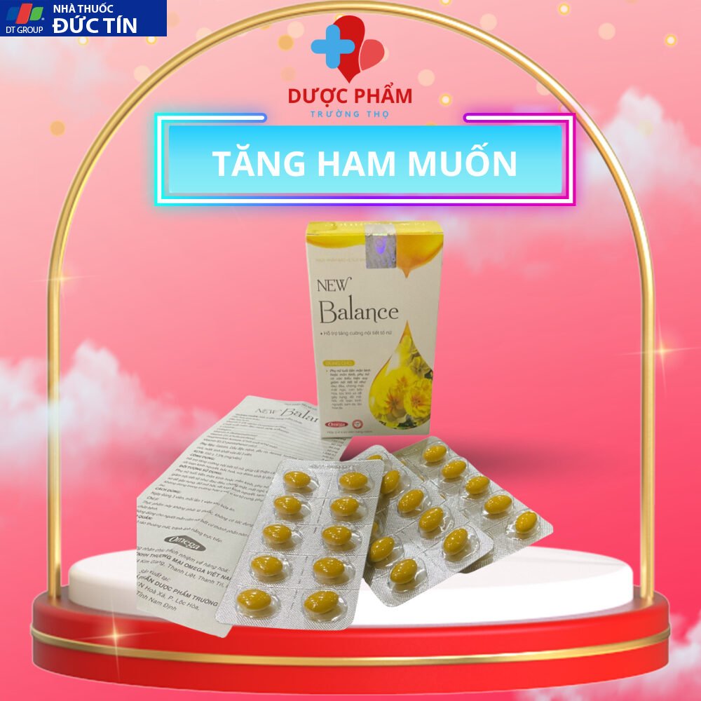 Nội tiết tố nữ New Balance , Tăng cường nội tiết tố nữ ở tuổi tiền mãn kinh giúp tăng ham muốn giảm khô khan hộp 30 viên 20 noitiet7