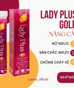 Alternative view of Viên nở ngực LADY PLUS GOLD ( bản cao cấp ) tăng vòng 1 hồng nhũ hoa hiệu quả an toàn hộp 20 viên