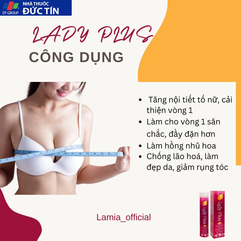 Viên nở ngực LADY PLUS GOLD ( bản cao cấp ) tăng vòng 1 hồng nhũ hoa hiệu quả an toàn hộp 20 viên 21 nonguc2