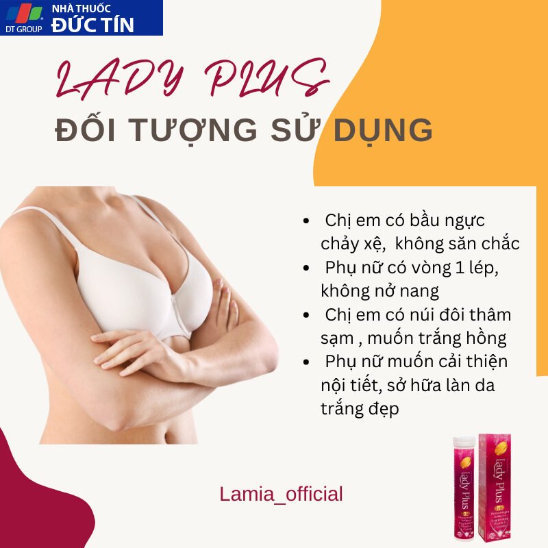 Viên nở ngực LADY PLUS GOLD ( bản cao cấp ) tăng vòng 1 hồng nhũ hoa hiệu quả an toàn hộp 20 viên 20 nonguc3