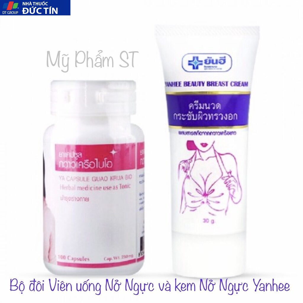 Kem làm nở ngực săn chắc ngực yanhee Breast Thái Lan Tăng kích thước vòng 1 chống chảy xệ giảm thâm nhũ hoa dưỡng da 27 nongucthai6