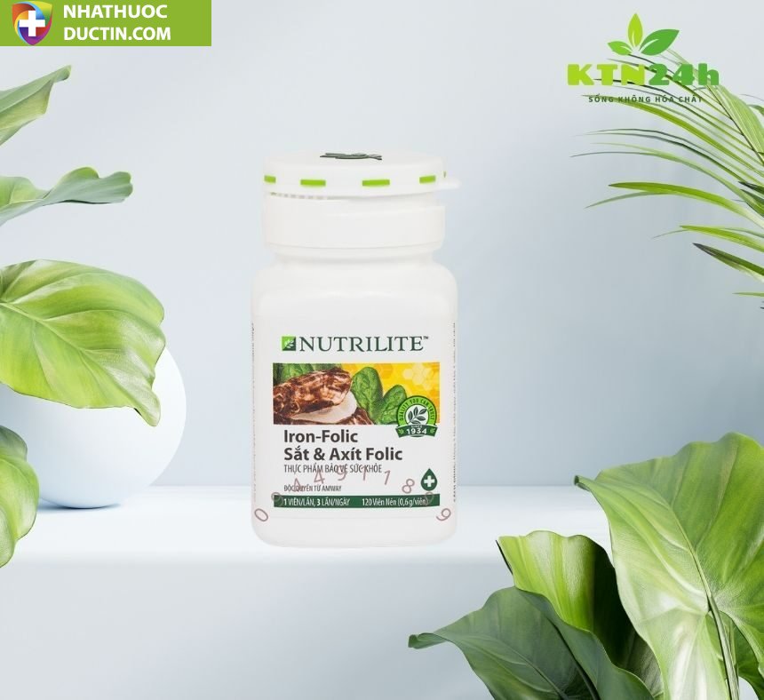 Nutrilite Iron Folic, thực phẩm bổ sung sắt 12 nutrilite iron folic thuc pham chua nhieu sat mau nau 1