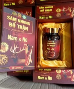 Alternative view of Sâm Nhung Bổ Thận Cordycep (nam nữ bị di mộng tinh, xuất tinh sớm, sinh lý yếu, thận yếu,nữ kinh nguyệt không đều)