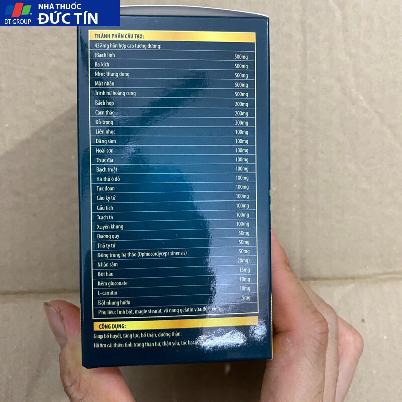 Viên uống SÂM NHUNG BỔ THẬN GOLD,Sâm nhung bổ thận Cordycep Oyster Max Gold 30 viên giúp bổ thận nam nữ 15 samnhung6