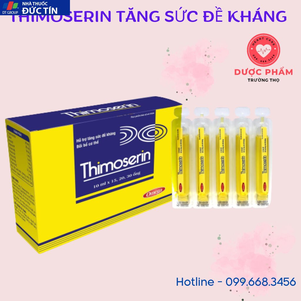 Siro Thimoserin , Giúp bồi bổ cơ thể, tăng cường sức đề kháng (Hộp 20 ống) Thimoserin hỗ trợ nâng cao miễn dịch,tiêu hóa 25 siro7 1