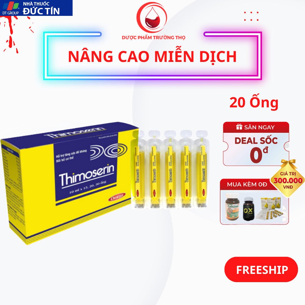 Siro Thimoserin , Giúp bồi bổ cơ thể, tăng cường sức đề kháng (Hộp 20 ống) Thimoserin hỗ trợ nâng cao miễn dịch,tiêu hóa 21 sirotieuhoa1