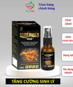 Tăng cường sinh lý Best Life SUPERMEN plus Cải thiện yếu sinh lý xuất tinh sớm rối loạn cương dương chai dạng xịt 15ml