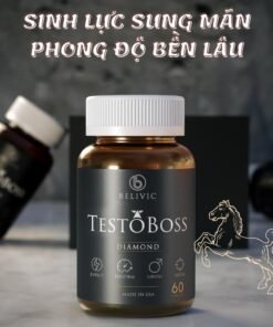 Viên uống TESTOBOSS Mỹ , Bộ 3 Tinh hàu, Cỏ sừng dê, LJ200 Tăng cường sinh lý nam (60 viên)