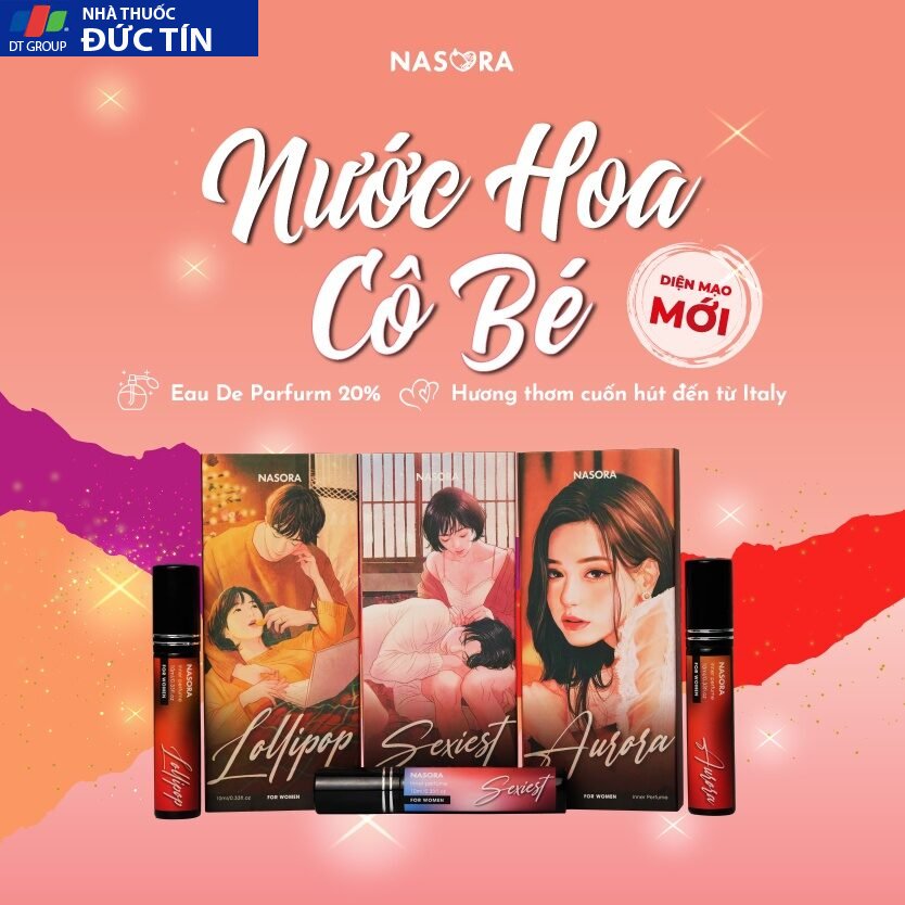 Nước hoa vùng kín nữ thơm bím NASORA quyến rũ, thơm lâu chai 2ml và 10ml 29 thombim1