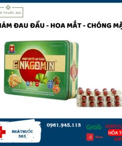 Alternative view of Viên uống Hoạt Huyết Ginkgomin ngủ ngon an thần hộp sắt 60 viên