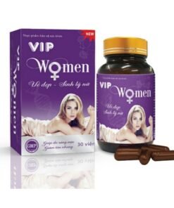Viên uống SINH LÝ NỮ Vip Women,Hộp 30 viên Giúp cải thiện nội tiết tố nữ, tăng sinh lý giảm khô hạn, đẹp da