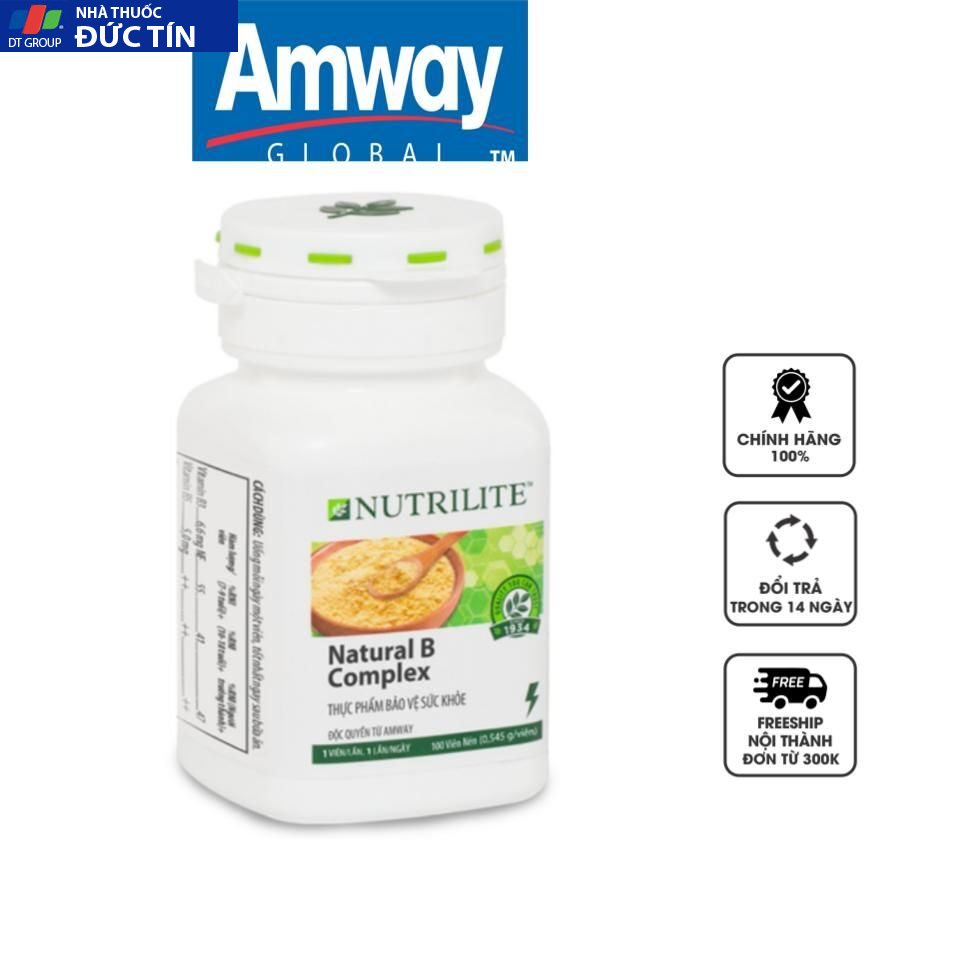 Vitamin B Tổng Hợp Nutrilite (100 viên/lọ) 12 vitamin b tong hop nutrilite natural b complex 100 vien 170064302180379