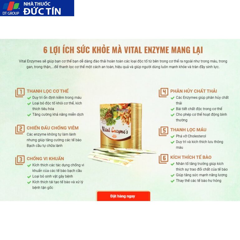 Vital enzym, thanh lọc cơ thể CỬA SỔ VÀNG hỗ trợ tiêu hóa bổ sung Enzyme tự nhiên 28 vitavine11