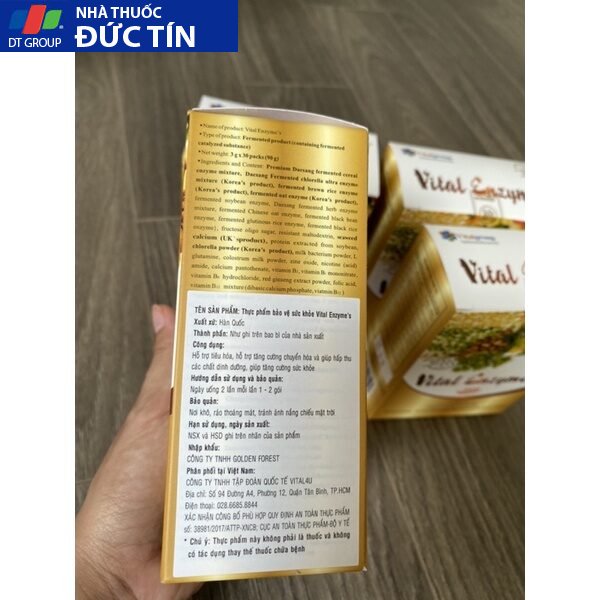 Vital enzym, thanh lọc cơ thể CỬA SỔ VÀNG hỗ trợ tiêu hóa bổ sung Enzyme tự nhiên 41 vitavine4