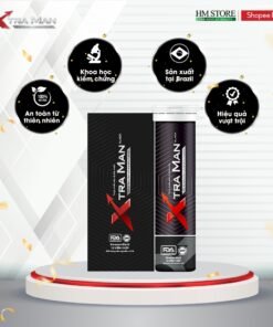 Xtraman Black ,Viên sủi cải thiện sinh lý nam giới, xuất tinh sớm, Kéo dài thời gian quan hệ, chống xuất tinh sớm