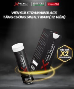 Xtraman Black ,Viên sủi cải thiện sinh lý nam giới, xuất tinh sớm, Kéo dài thời gian quan hệ, chống xuất tinh sớm 11 xtraman2