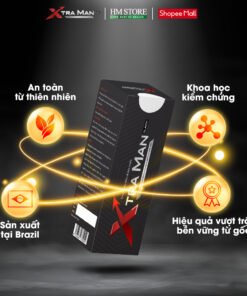 Xtraman Black ,Viên sủi cải thiện sinh lý nam giới, xuất tinh sớm, Kéo dài thời gian quan hệ, chống xuất tinh sớm 12 xtraman3