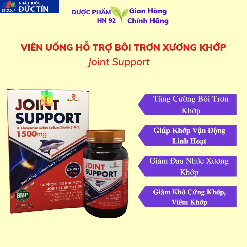 Viên uống xương khớp Joint Support Hỗ trợ bôi trơn khớp, viêm khớp, thoái hóa khớp, khô khớp 50 Viên 16 xuongkhop1 1