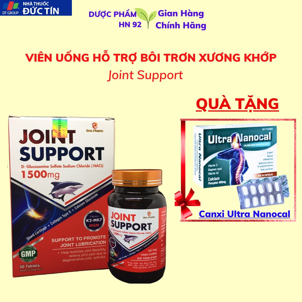 Viên uống xương khớp Joint Support Hỗ trợ bôi trơn khớp, viêm khớp, thoái hóa khớp, khô khớp 50 Viên 15