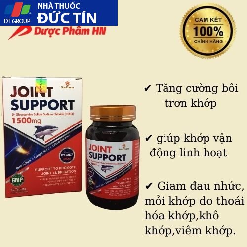 Viên uống xương khớp Joint Support Hỗ trợ bôi trơn khớp, viêm khớp, thoái hóa khớp, khô khớp 50 Viên 12