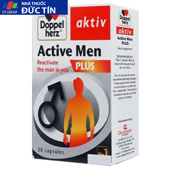 Active Men Plus Doppelherz tăng cường sinh lý nam hộp 30 viên 13 active4