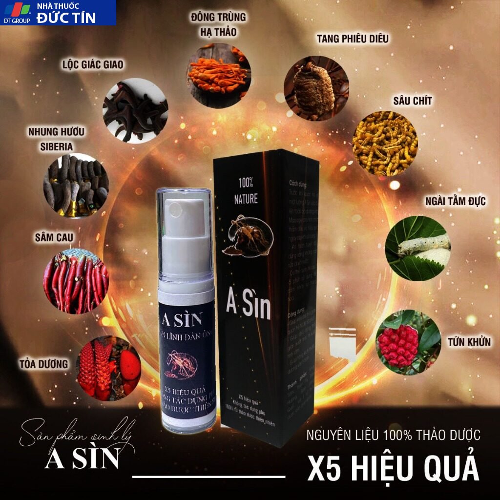 Xịt A Sìn Tăng Cường Sức Khoẻ, Kéo Dài Thời Gian Cho Nam 23 asin2
