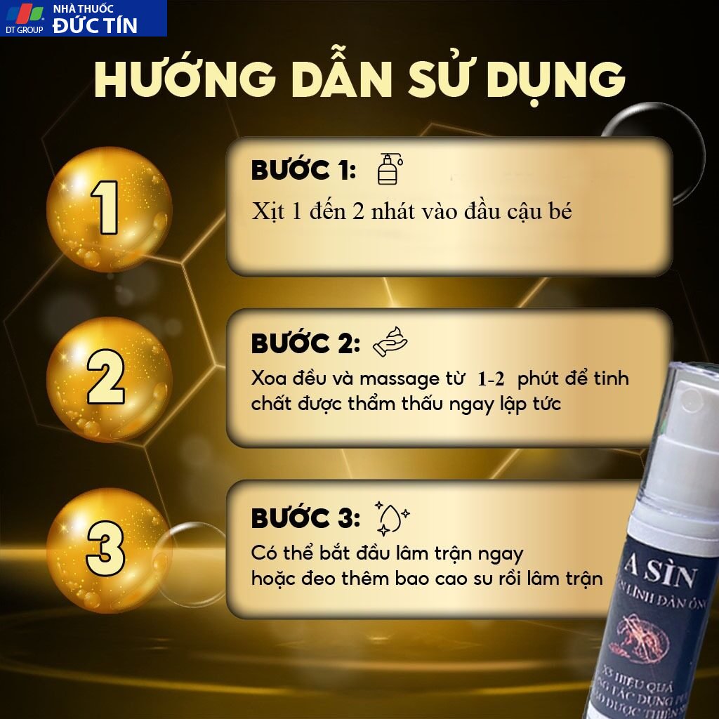 Xịt A Sìn Tăng Cường Sức Khoẻ, Kéo Dài Thời Gian Cho Nam 19 asin4