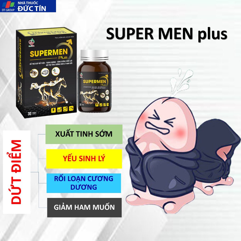 Tăng cường sinh lý Best Life SUPERMEN PLUS Cải thiện yếu sinh lý xuất tinh sớm rối loạn cương dương combo 02 hộp 20 bothan3 2