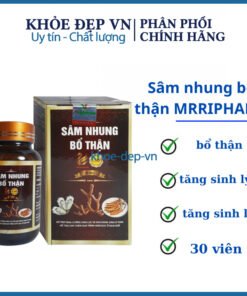 Sâm nhung bổ thận MRRIPHARM hỗ trợ tang cường sinh lực và sinh lý ở nam giưới – Lọ 30 viên
