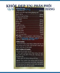 Sâm nhung bổ thận MRRIPHARM hỗ trợ tang cường sinh lực và sinh lý ở nam giưới – Lọ 30 viên 14 bothannam6 1