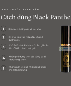 Alternative view of Chai Xịt Black Panther Nhật Bản,Kéo Dài Thời Gian Quan Hệ