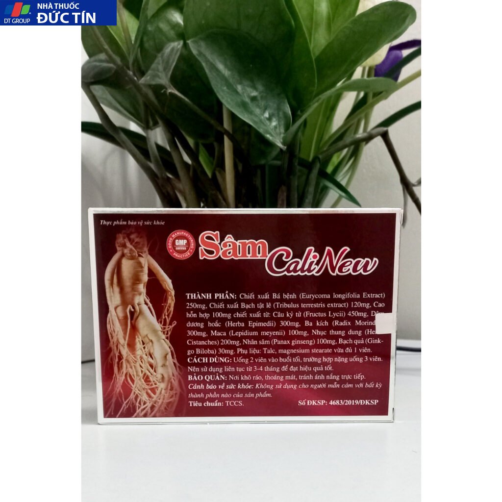 Tăng cường sinh lý hiệu quả Sâm Cali New - Bổ thận ,Tăng cường sức khoẻ sinh lý nam giới an toàn - Hộp To 2 vỉ x 10 viên 23 cali2