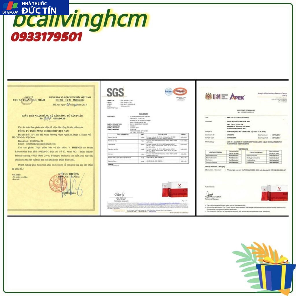 Combo bộ 3 thực phẩm dinh dưỡng tế bào VLive-Voxy-Vtrition-Vneral.Tăng cường sức đề kháng,tăng cường trí nhớ bổ não 20 combo9