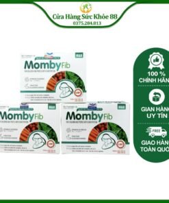 Cốm Vi Sinh Mombyfib,Momby Fib Xanh Cho Mẹ & Bé Đánh Bay Táo Bón (Mombyfib Hộp 12 Gói) 14 comvi1