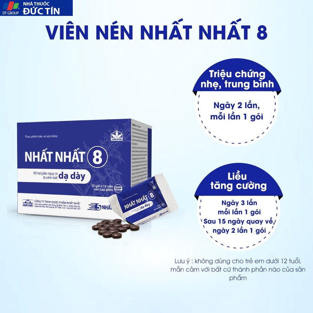 Viên Uống Hỗ Trợ Dạ Dày - Nhất Nhất 8 - Ngăn Ngừa Viêm Loét Dạ Dày, Giảm Trào Ngược, Ợ Hơi, Ợ Chua 18 daday5
