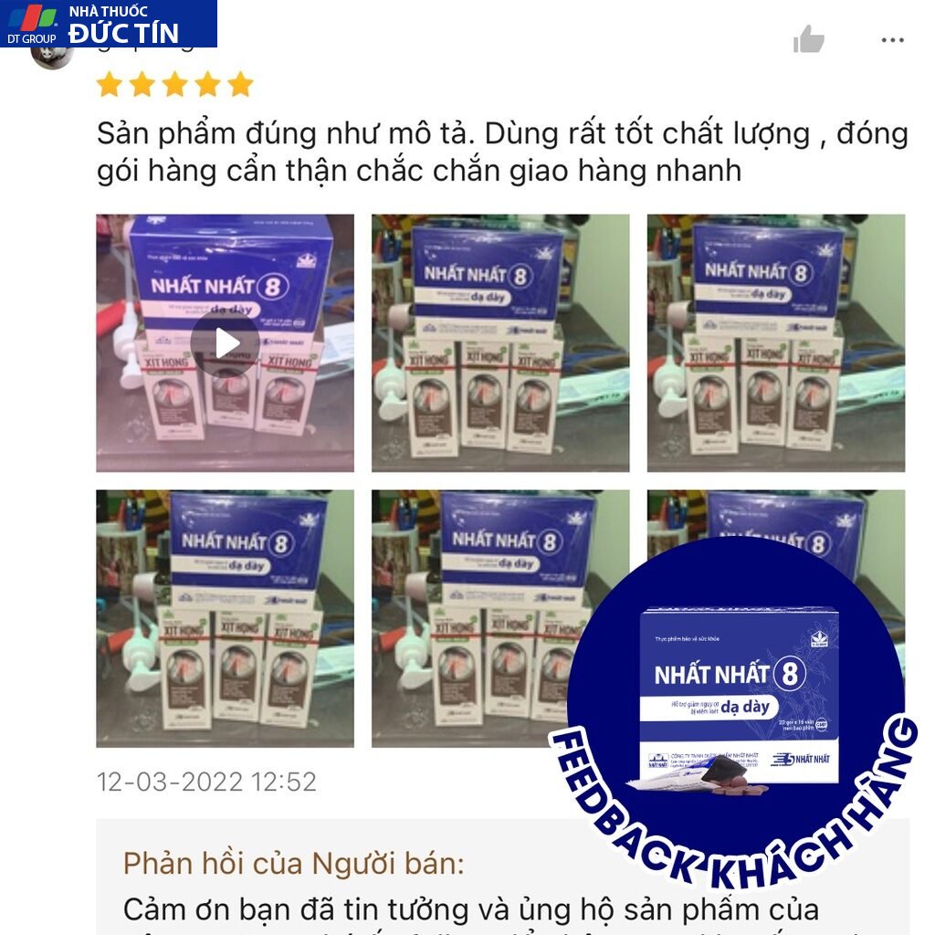 Viên Uống Hỗ Trợ Dạ Dày - Nhất Nhất 8 - Ngăn Ngừa Viêm Loét Dạ Dày, Giảm Trào Ngược, Ợ Hơi, Ợ Chua 16 daday7