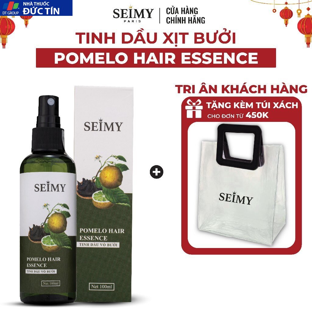 Tinh dầu bưởi Seimy - Pomelo Hair Essence xịt bưởi mọc tóc, kích mọc tóc, giảm rụng tóc, cung cấp dưỡng tóc dầy khoẻ 19 daubuoi1 1