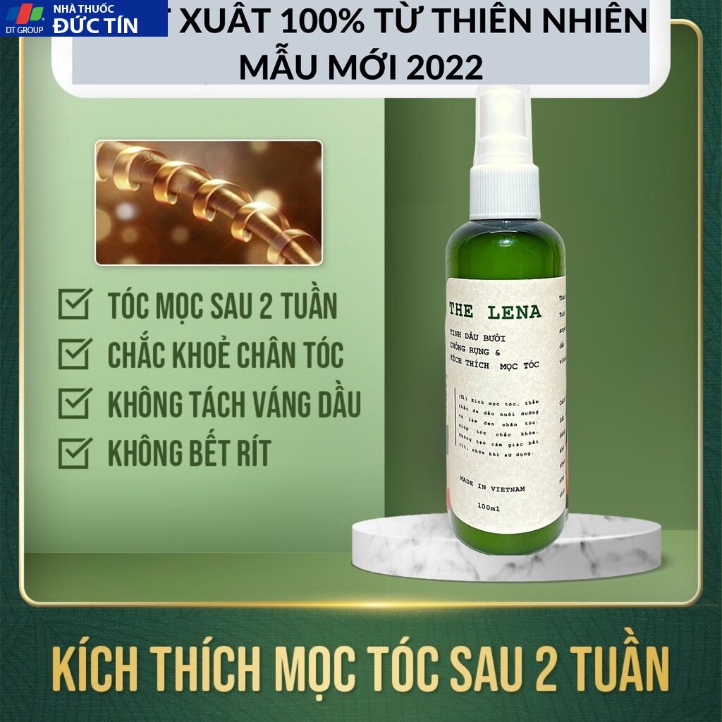 Tinh dầu bưởi xịt dưỡng tóc THE LENA 100ML ngăn ngừa rụng tóc kích mọc tóc hiệu quả | Centella.official 15 daubuoi2 3