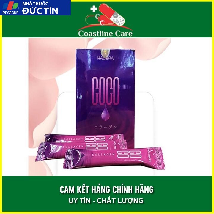 Coco Collagen hộp 20 gói , tăng đàn hồi cho da, làm đẹp da , Coastlinecare Pharmacy 17 duongacoc1