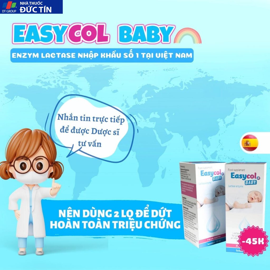 Enzyme Lactase Easycol Baby ngăn ngừa tiêu chảy, nôn trớ, hấp thu kém cho trẻ bị bất dung nạp lactose từ 0 tháng tuổi 23
