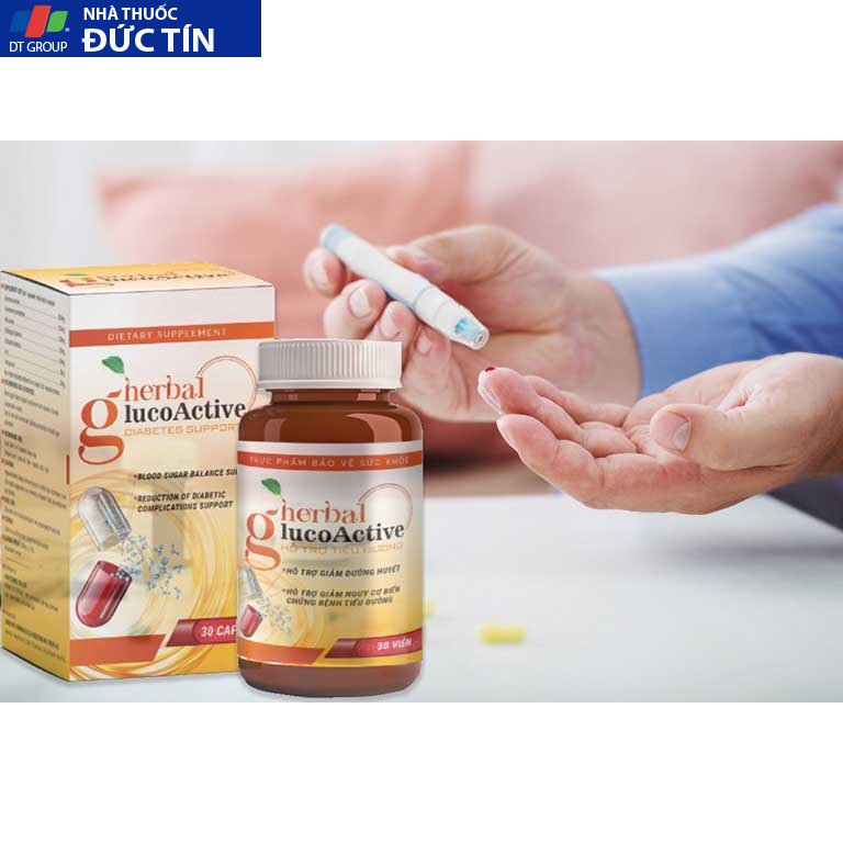 Viên Uống Herbal Glucoactive Hỗ Trợ Ổn Định Đường Huyết Giảm Tiểu Đường Phòng Ngừa Đột Quỵ Hiệu Quả 18 gluco3