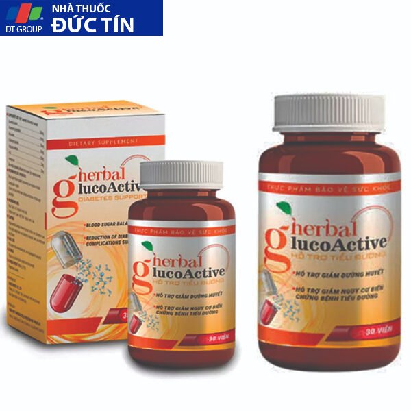 Viên Uống Herbal Glucoactive Hỗ Trợ Ổn Định Đường Huyết Giảm Tiểu Đường Phòng Ngừa Đột Quỵ Hiệu Quả 17 gluco4