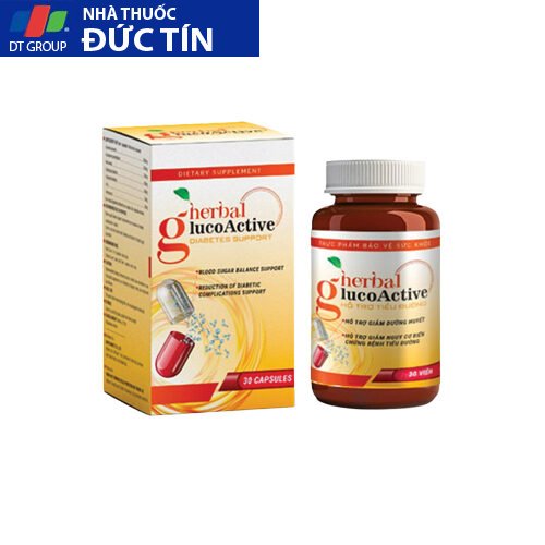 Viên Uống Herbal Glucoactive Hỗ Trợ Ổn Định Đường Huyết Giảm Tiểu Đường Phòng Ngừa Đột Quỵ Hiệu Quả 14 gluoc2
