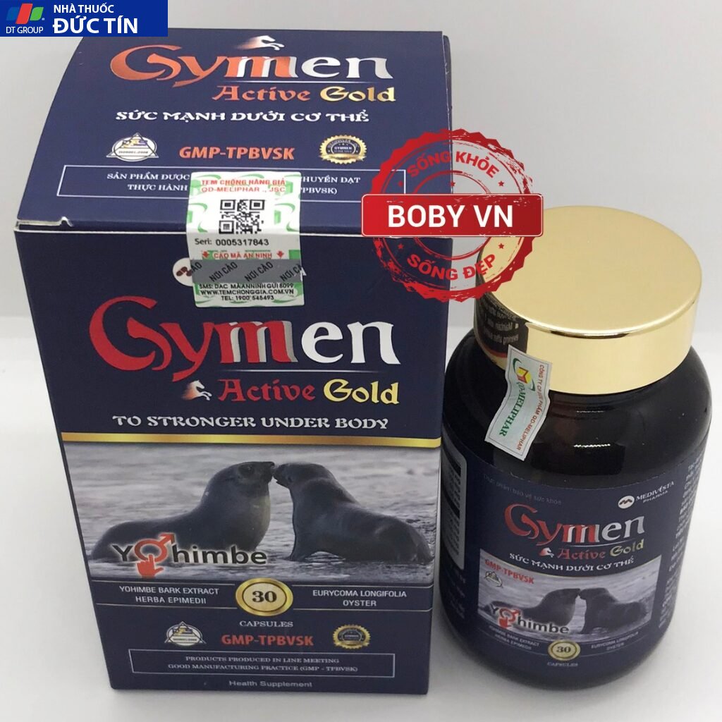Gymen Active Gold Hỗ Trợ Bồi Bổ Nguyên Khí, Bổ Thận, Tăng Cường Sinh Lý Nam Hộp 30 Viên 11 gymen3