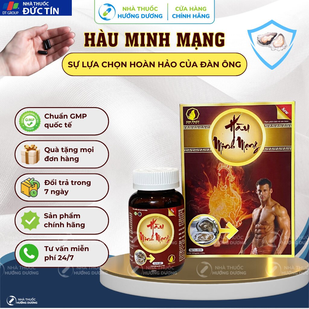 Tinh Chất Hàu Minh Mạng Tăng Cường Sinh Lý Nam - Bổ thận Tráng Dương, Chống Xuất Tinh Sớm Và Nâng Cao Lượng Tinh Trùng 25 hau1 5
