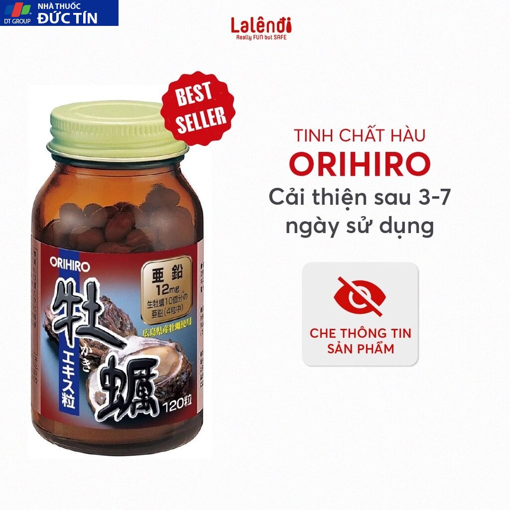 Tinh chất hàu biển Orihiro, thực phẩm chức năng hỗ trợ sinh lý nam giới, chính hãng Nhật Bản (120v) | Lalendi Store 8 hau1