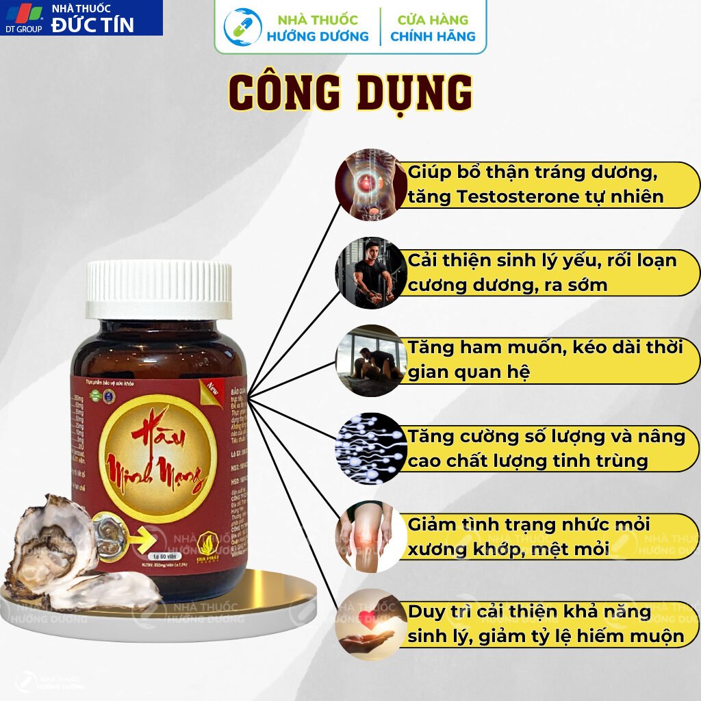 Tinh Chất Hàu Minh Mạng Tăng Cường Sinh Lý Nam - Bổ thận Tráng Dương, Chống Xuất Tinh Sớm Và Nâng Cao Lượng Tinh Trùng 24 hau2 3