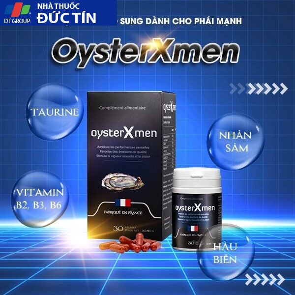 Tăng cường sinh lý nam Oyster Xmen từ tinh chất hàu biển tăng cường bồi bổ cơ thể tăng Testosterone nhập khẩu Pháp 27 hau2 9