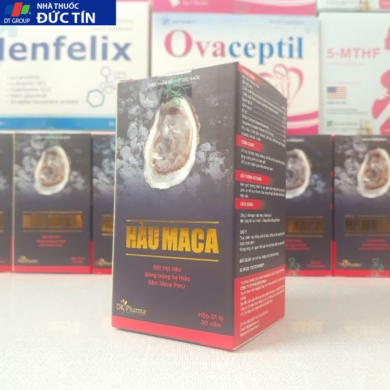 Tinh chất Hàu Macca, Hộp 30 viên, Tăng Cường Sinh Lí Nam, Tăng chất lượng tinh trùng, giúp bổ thận tráng dương 18 hau9