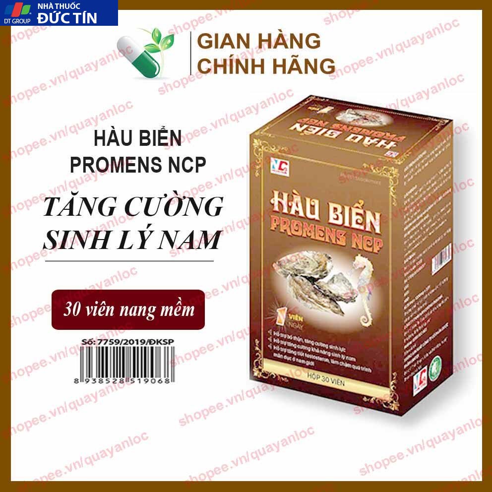 Tinh chất Hàu Biển Promen NCP tăng cường sinh lý nam giới, bổ thận, tráng dương - Hộp 30v 7 haubien1 2